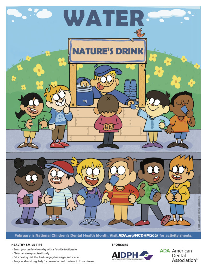 2021-Childrens-Dental-Health-Poster-Water-Nature's-Drink